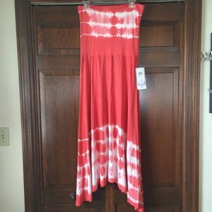 Coral Tie Dye Dress/Skirt