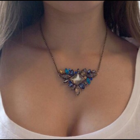 ✨Stained glass look rhinestone necklace ✨ - Picture 3 of 3