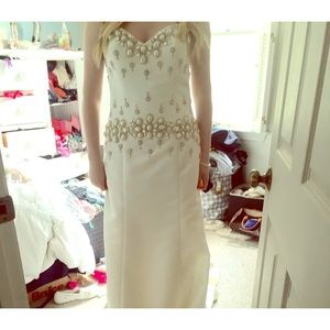 White prom dress