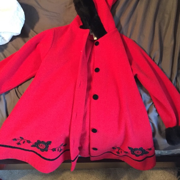 Red child's coat