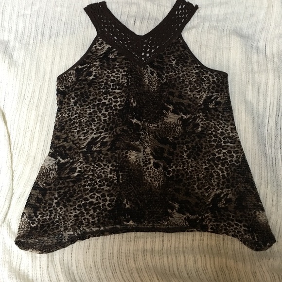 Womens Tank Style Animal Print Top - Picture 1 of 3