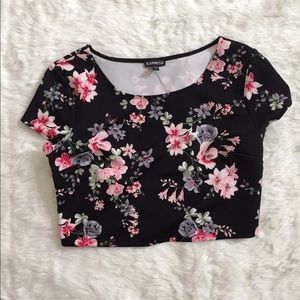 Express floral crop top
