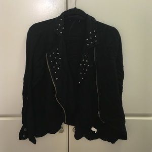 Torrid studded zip up jacket