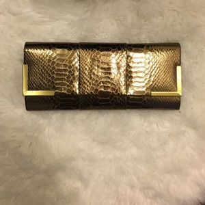 Gold Kate Landry Clutch