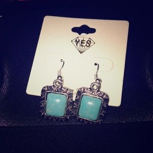 Bundle of Gold Crop Top & Turquoise Earrings