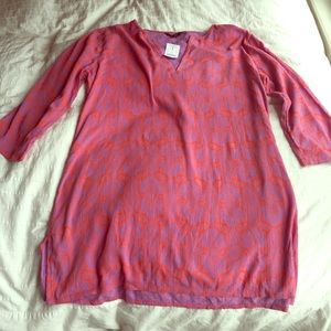 👙🌺J. CREW Factory Linen Crinkle Tunic