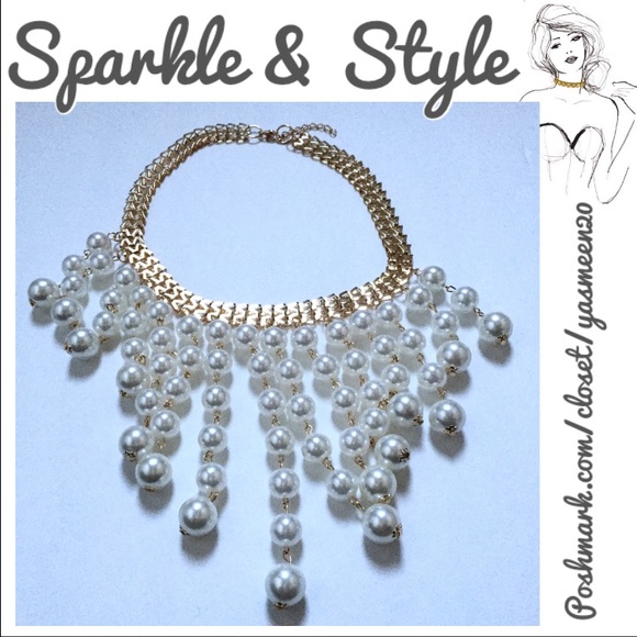 THIS IS BEAUTIFUL!✨Pearl waterfall necklace ✨ - Picture 3 of 3