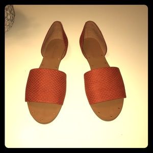 Madewell Thea Sandal in Embossed Leather