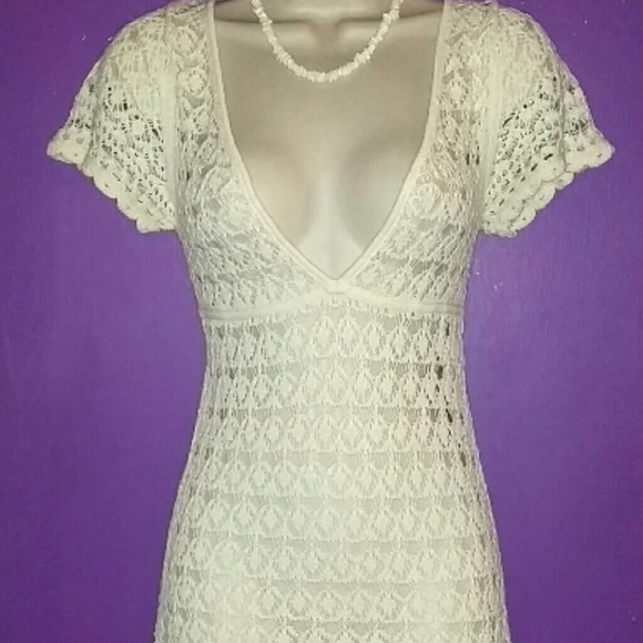 LACE KNIT DRESS - Picture 2 of 4