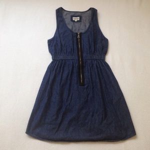 Denim Dress w/ Zipper