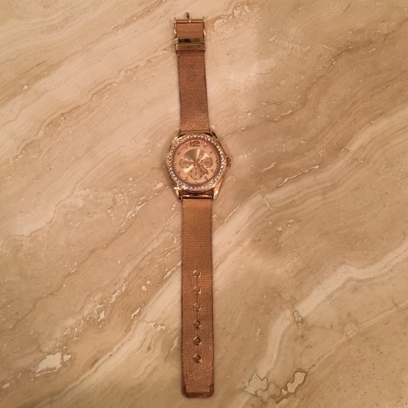 Rose gold watch
