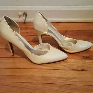Pearl Cutout Heels