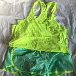 Under Armour Shorts and Tank Top
