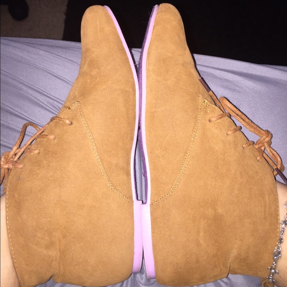 Brown booties size 8 new