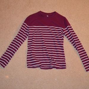striped long sleeve shirt