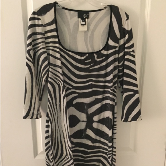 Just Cavalli zebra print dress, size 12