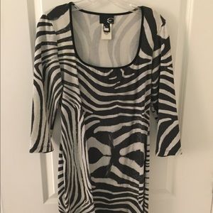Just Cavalli zebra print dress, size 12