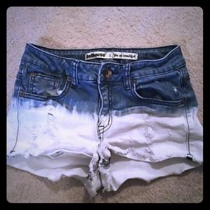 Denim 2 tone shorts