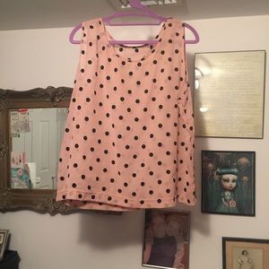 Pink Polka Dot Top