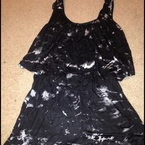 Black and white romper