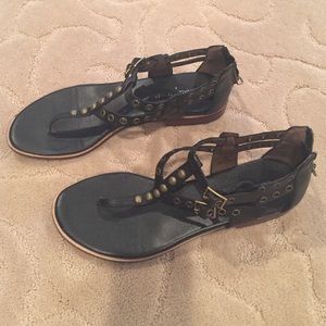 Donald Pliner black sandals