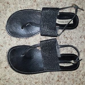 Steve Madden Black Sandal