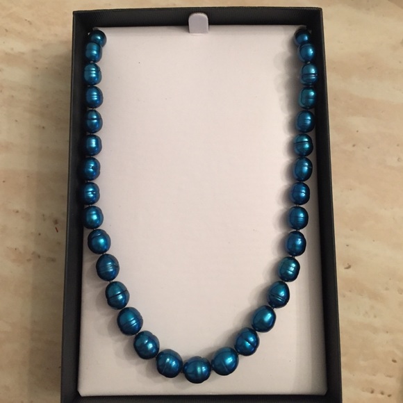 Honora Cultured Blue Pearl Necklace