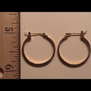 Small gold hoop earrings