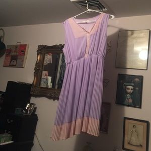 Lavender and pink dress