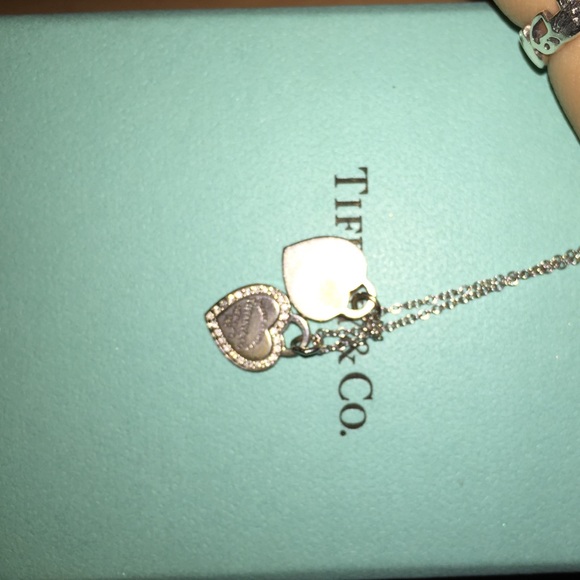 Tiffany & Co. White gold necklace heart