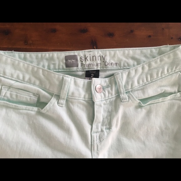 Mossimo Mint Skinny Jeans - Picture 2 of 3