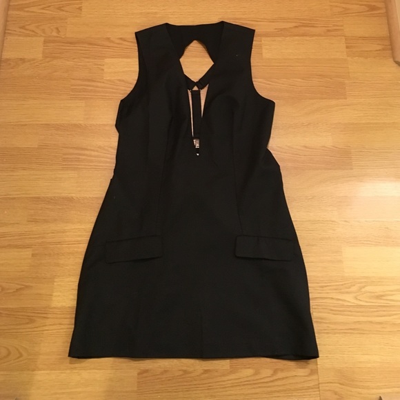 Black Mini Dress with Detailed Back