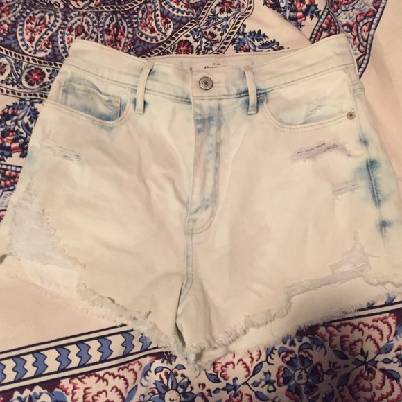 Bleached denim Abercrombie shorts