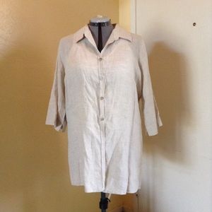 Classic linen button-down - so nice for summer!