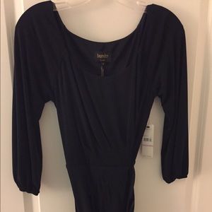 Laundry by SS Navy scoop neck belted dress, size 6