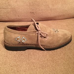 custom suede oxfords.