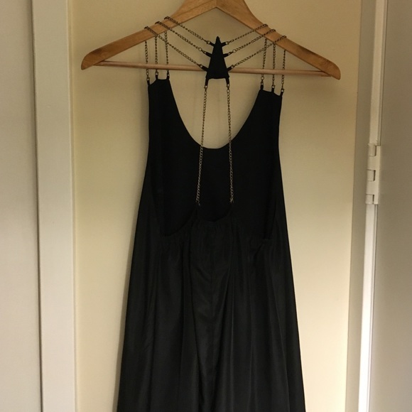 Black Silk Mini Dress