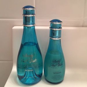 3.4 oz Cool Water Perfume& 1.7 oz Cooling powder