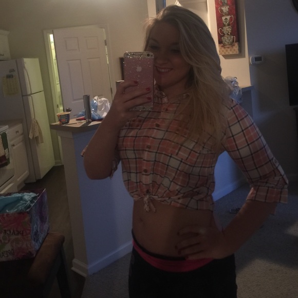 Charlotte Russe Plaid Crop Top