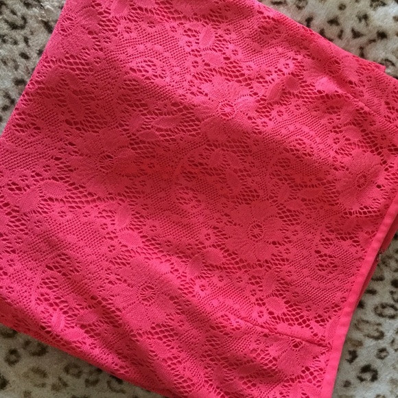 Vintage Floral Lace Pencil Skirt