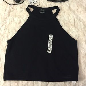 Black crop top
