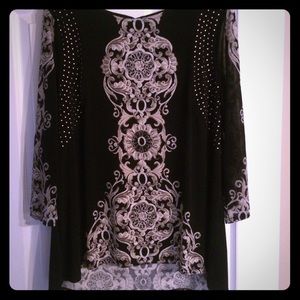 Tunic length blouse