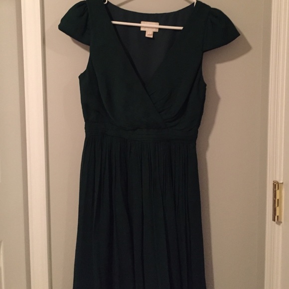 J.crew hunter green cocktail dress