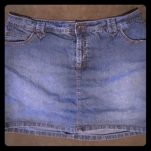 Denim skort