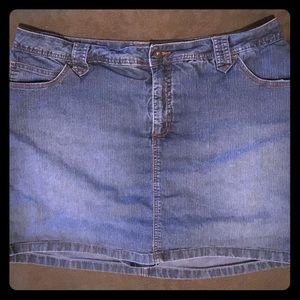 Denim skort