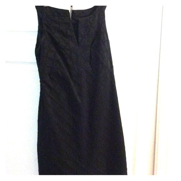 Black and white casual black dress