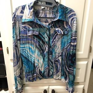 Alberto Makali button up shirt. Size medium