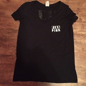 VS PINK V NECK TEE