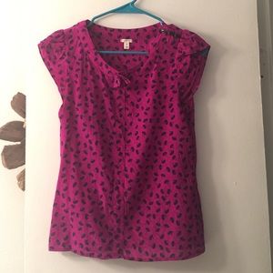 Forever 21 purple silk top
