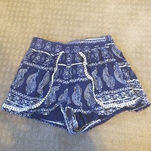 Francesca's Blue and White shorts